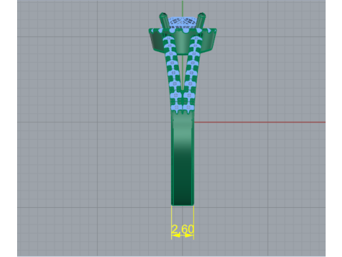 709 Ring 3Dプリントモデル