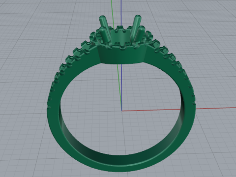 709 Ring 3Dプリントモデル