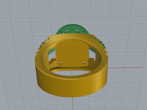 713 Dollar sign ring 3D Print Model