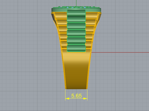 713 Dollar sign ring Modèles 3D en vedette