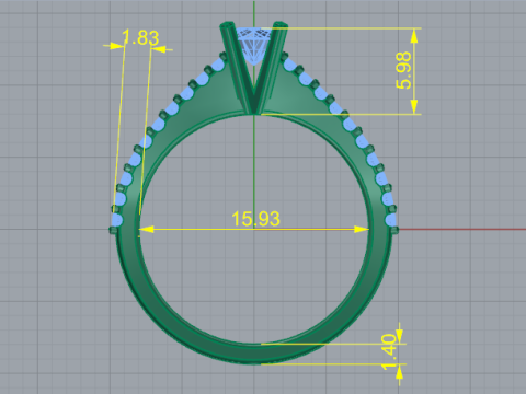 715 Ring Model do druku 3D