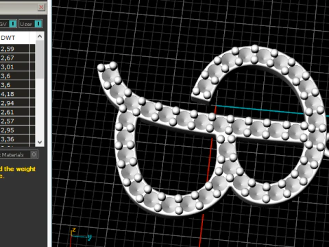 716 Pendant in the shape of the letter B 3D Print Model