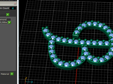 716 Pendant in the shape of the letter B 3D Print Model