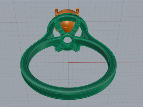 717 Ring 3Dプリントモデル