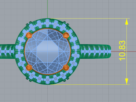 717 Ring 3Dプリントモデル