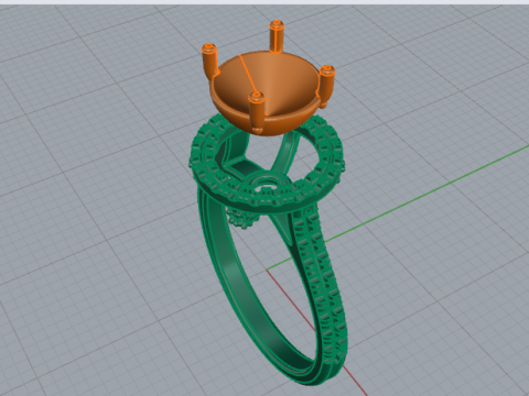 717 Ring 3Dプリントモデル