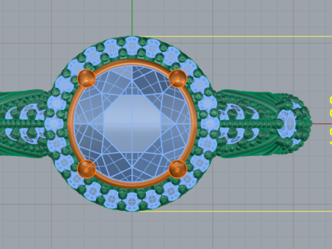 718 Ring 3Dプリントモデル