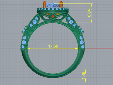 718 Ring 3D Print Model