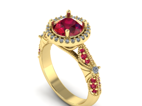 718 Ring 3Dプリントモデル