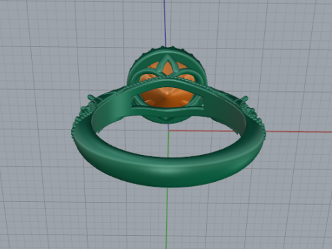 718 Ring 3Dプリントモデル