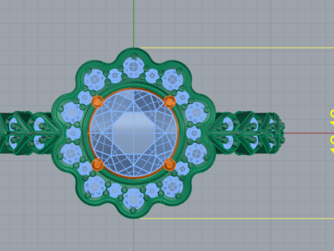 719 Ring Model do druku 3D