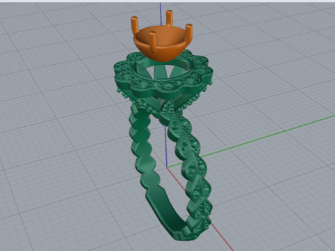 719 Ring Model do druku 3D