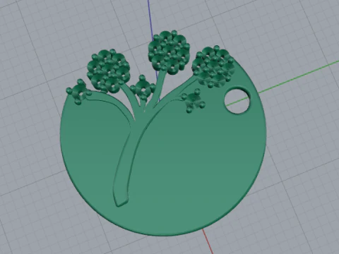 720 Pendant tree 3D Print Model