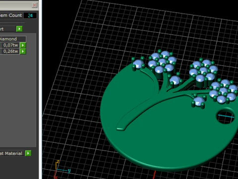 720 Pendant tree 3D Print Model