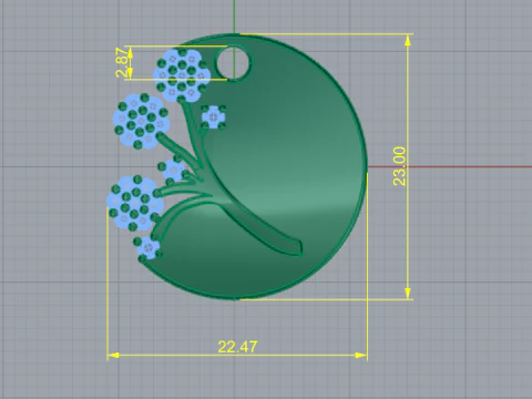 720 Pendant tree 3D Print Model