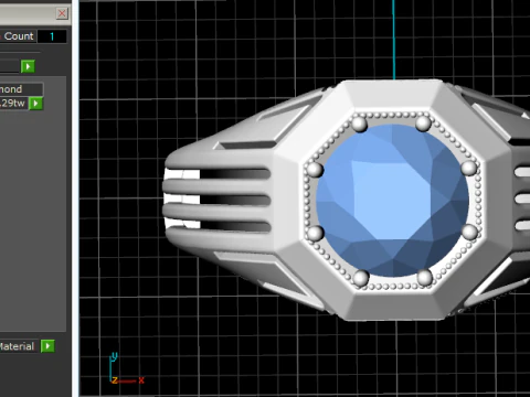 Anel 721 Modelo de Impressão 3D