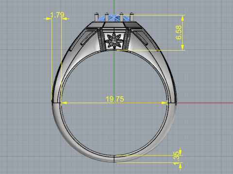 721 Ring 3D Принт Модель
