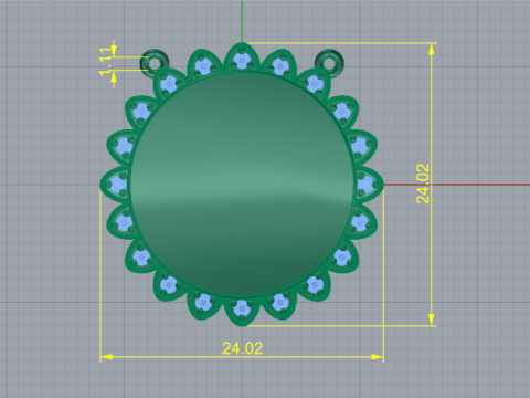 773 Pendant 3D Print Model
