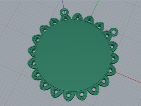 773 Pendant 3D Print Model