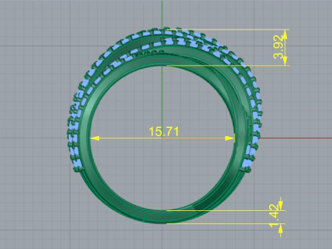 774 Ring 3D Print Model