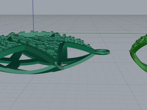 776 Pendant star of David 3D Print Model