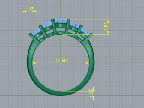 777 Ring Modèles 3D en vedette
