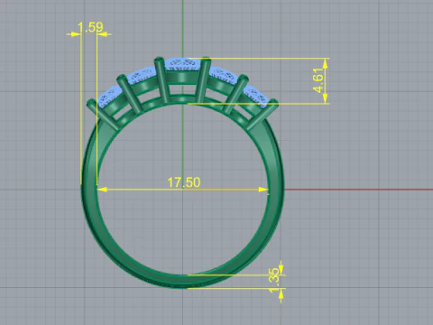 777 Ring 3D Print Model