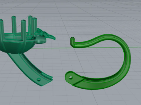 778 Earrings 3D Print Model