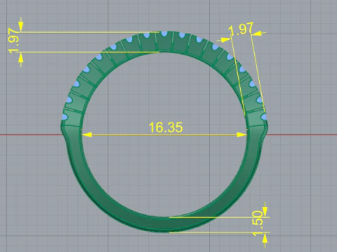 780 Ring 3D Print Model