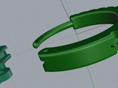 781 Earrings 3D Print Model