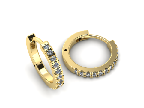 781 Earrings 3D Print Model