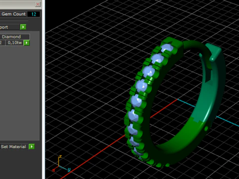 781 Earrings 3D Print Model