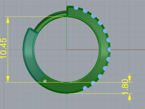 781 Earrings 3D Print Model