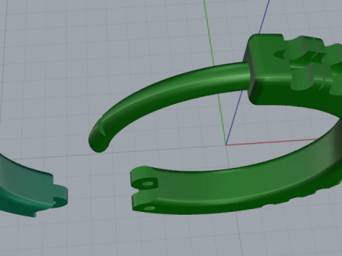 781 Earrings 3D Print Model