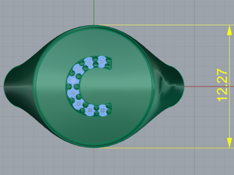 782 Ring 3D Print Model