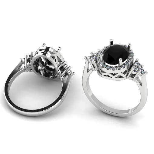 783 Female ring 3D Print Model .c4d .max .obj .3ds .fbx .stl .blend 