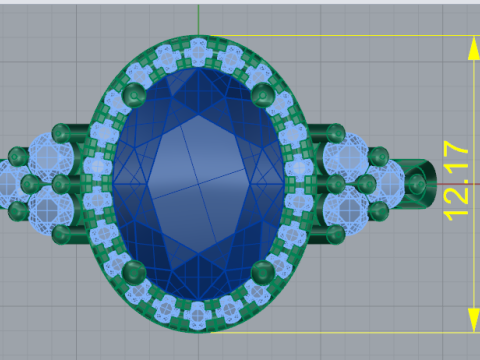 783 Female ring 3D Print Model