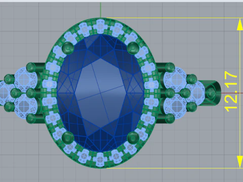783 Female ring 3D Print Model