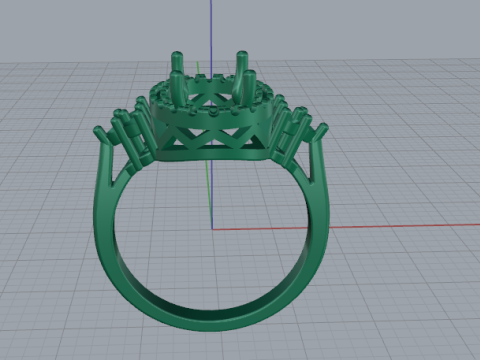 783 Female ring 3D Print Model