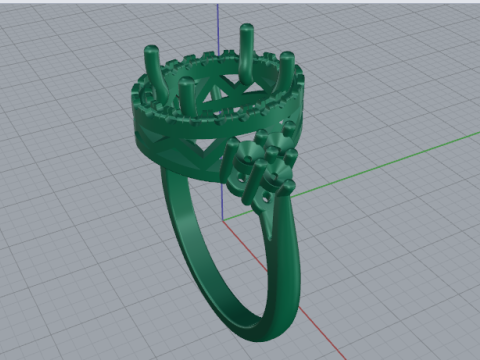 783 Female ring 3D Print Model