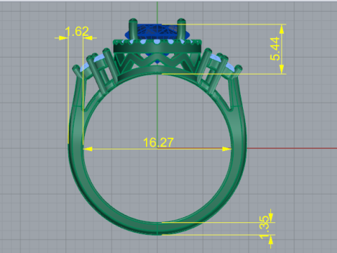 783 Female ring 3D Print Model