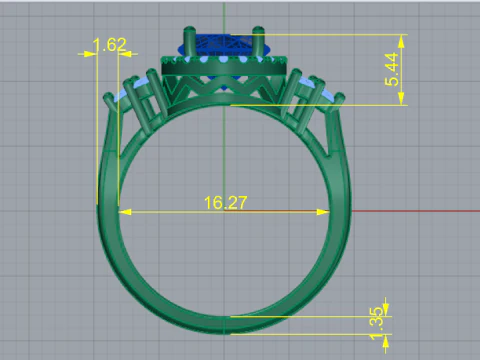 783 Female ring 3D Print Model