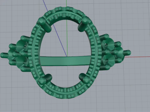 783 Female ring 3D Print Model