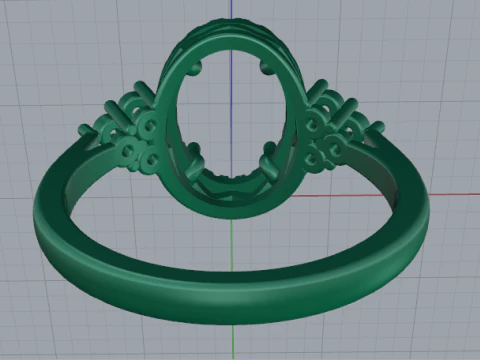 783 Female ring 3D Print Model