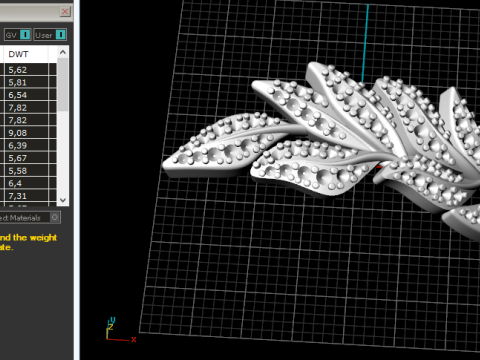 784 Twig with leaves 3Dプリントモデル