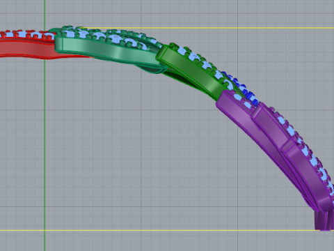 784 Twig with leaves 3Dプリントモデル
