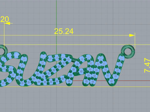 785 Pendant SUZAN 3D Print Model