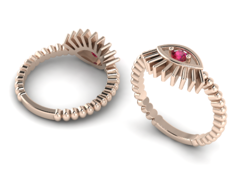 786 Ring eye 3D Baskı Modeli