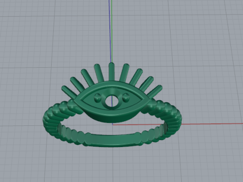 786 Ring eye 3D Print Model