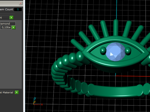 786 Ring eye 3D Print Model